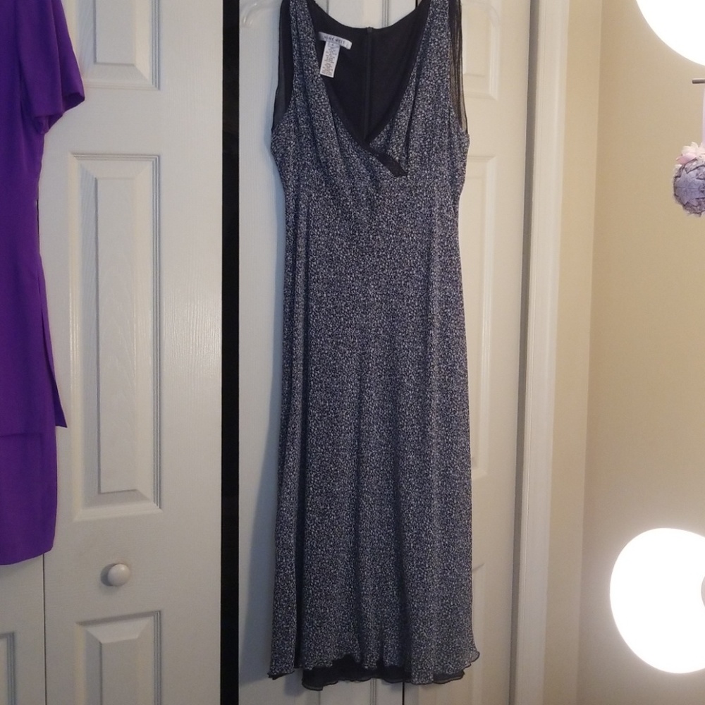 Blue print dress